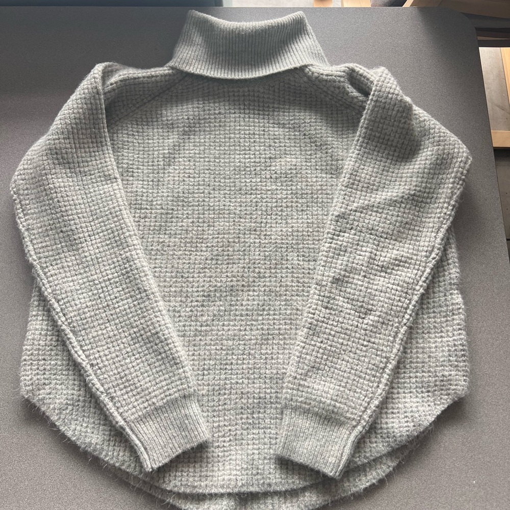 KUHL waffle turtleneck sweater